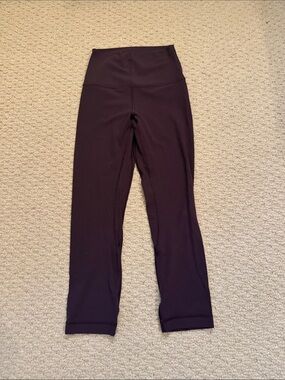 Lululemon Align crops size 2 plum/black cherry color
